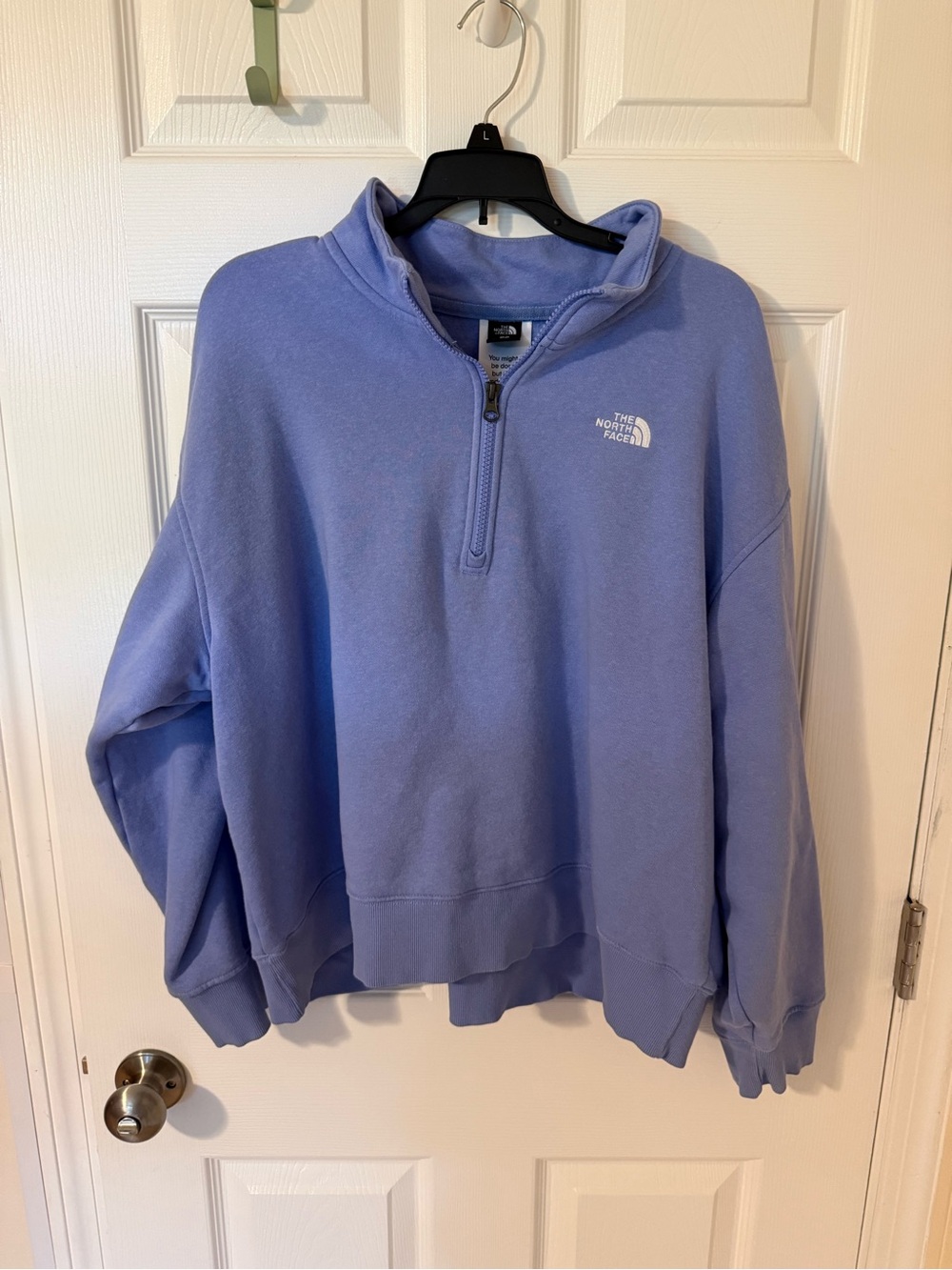 The North Face Lavender Half-Zip Pullover Sweatshirt